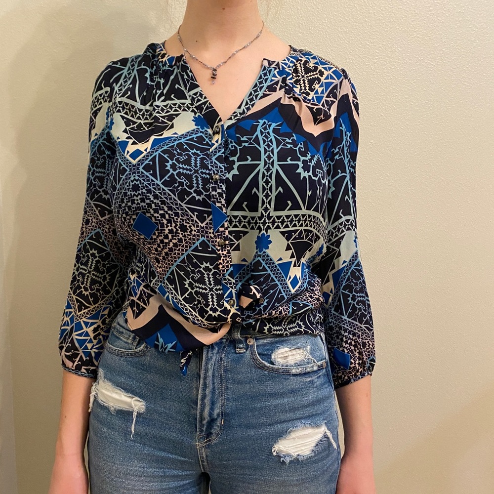 Size M Patterned Blouse From Leifsdottir - image 2